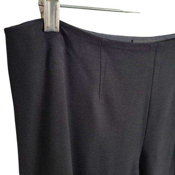 Ralph Lauren Womens Black Label Sz 12 Pants Career Flat Front Side Zip Wide Leg - Picture 9 of 10